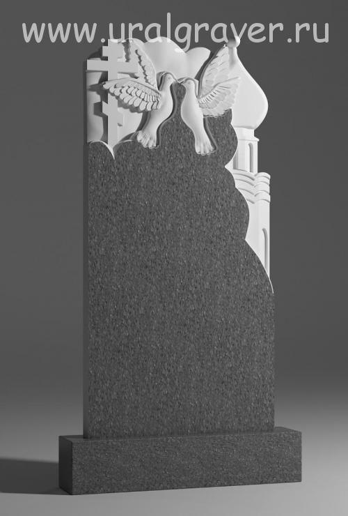 Р-100 Памятник из серого гранита