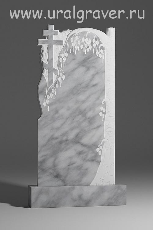 Р-144 Памятник из серого мрамора