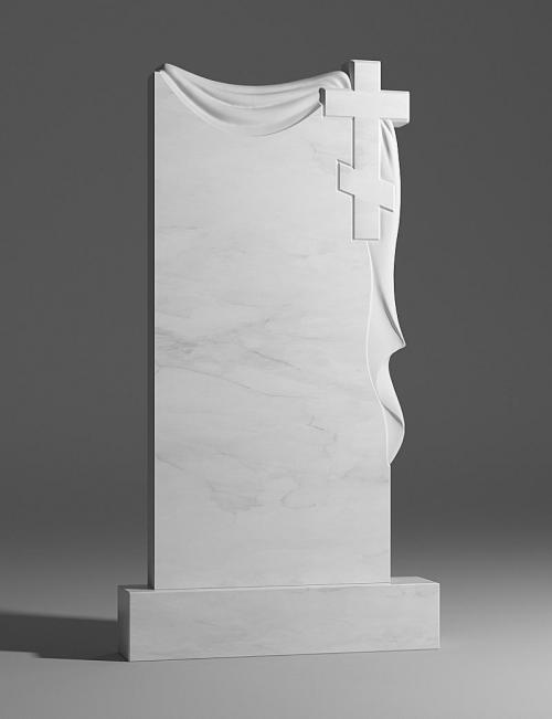 Р-167 Памятник из белого мрамора