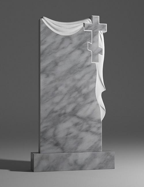 Р-167 Памятник из серого мрамора