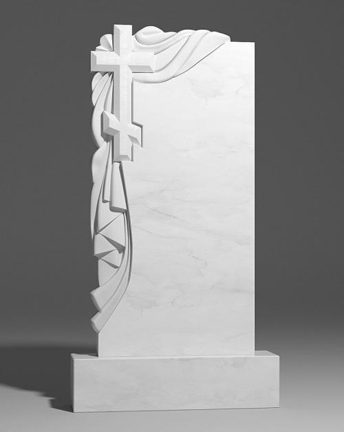 Р-168 Памятник из белого мрамора