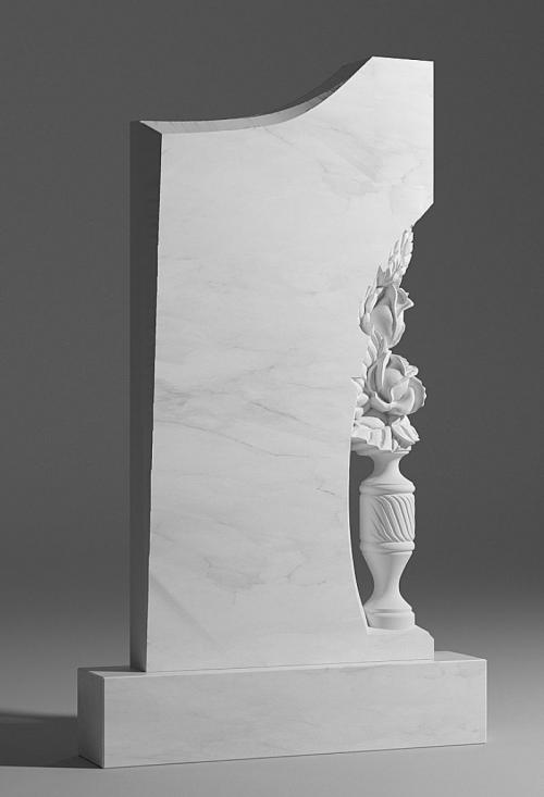 Р-6 Памятник из белого мрамора